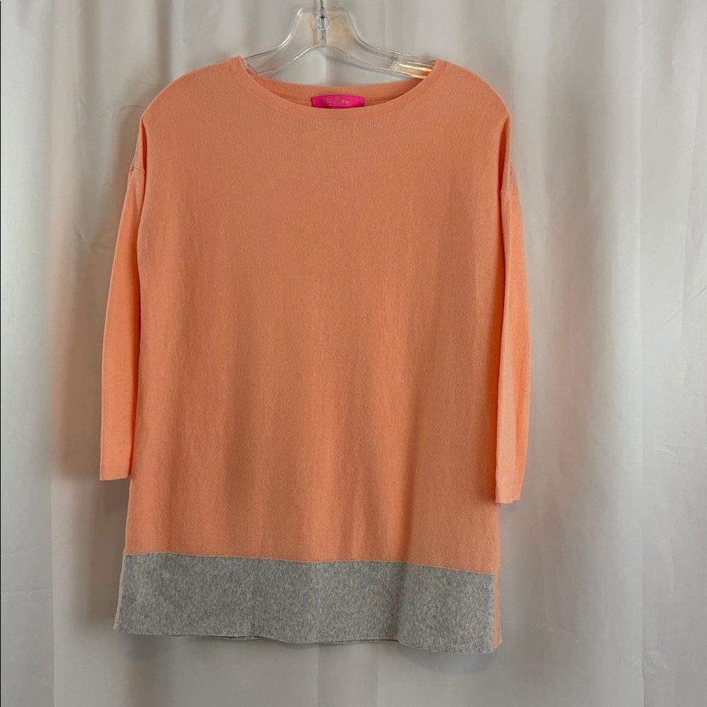 EUC Lilly Pulitzer szS Dayna Coolmax Sweater in the color Peach Flamingo… - Picture 2 of 6